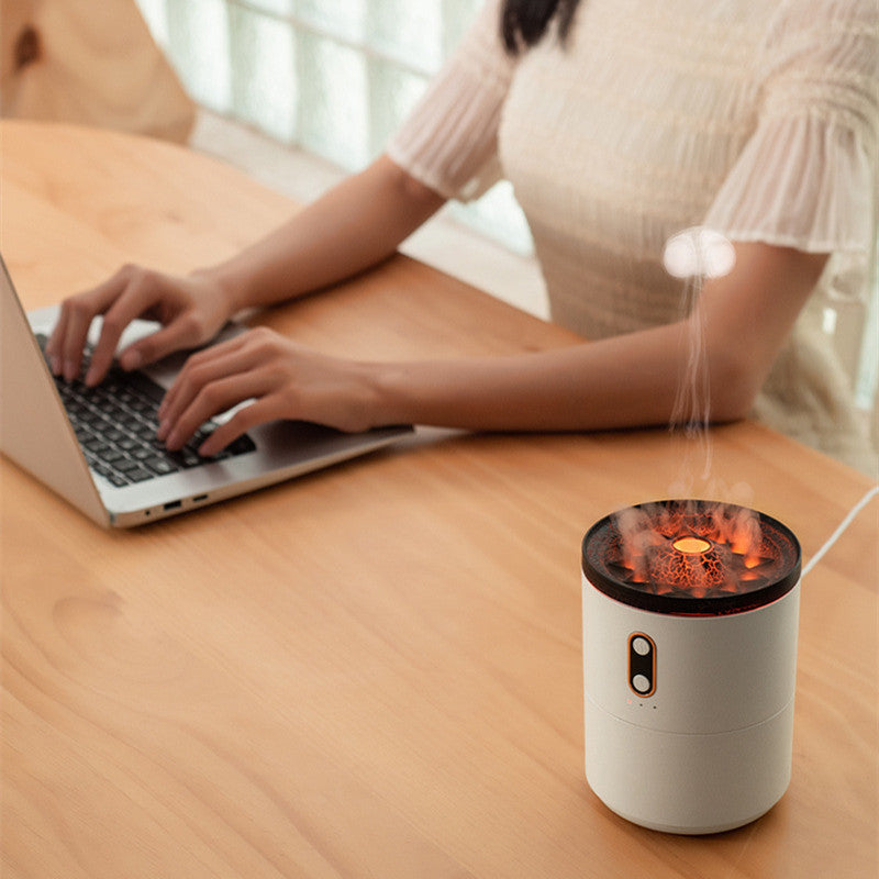 Volcanic flame aroma diffuser detail