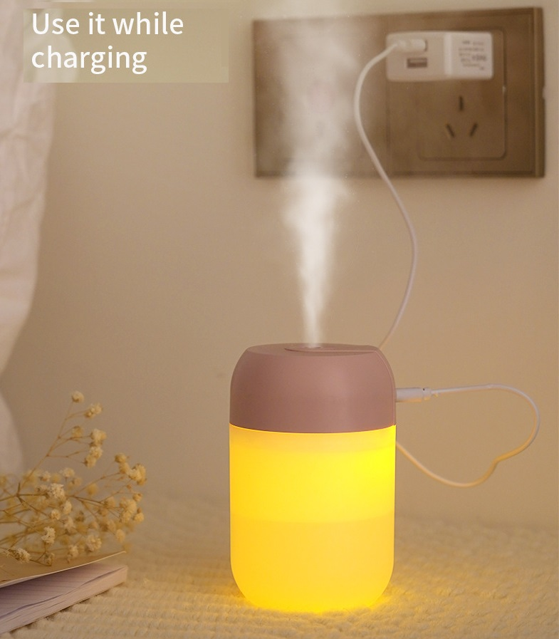 Mini Portable Ultrasonic Air Humidifier – Aroma Essential Oil Diffuser