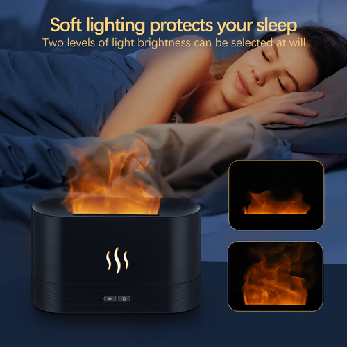 Volcanic Flame Aroma Diffuser – Jellyfish Mist Humidifier & Night Light