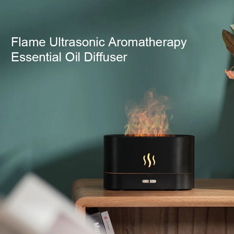 Volcanic Flame Aroma Diffuser – Jellyfish Mist Humidifier & Night Light