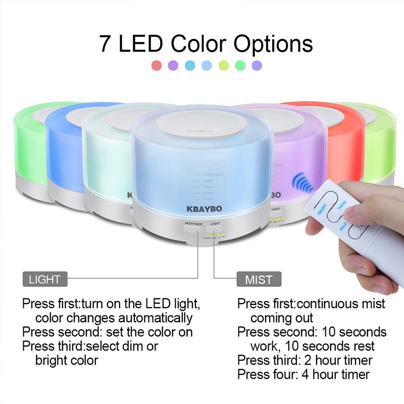 Flame Mist Aroma Diffuser with Timer – Jellyfish Humidifier