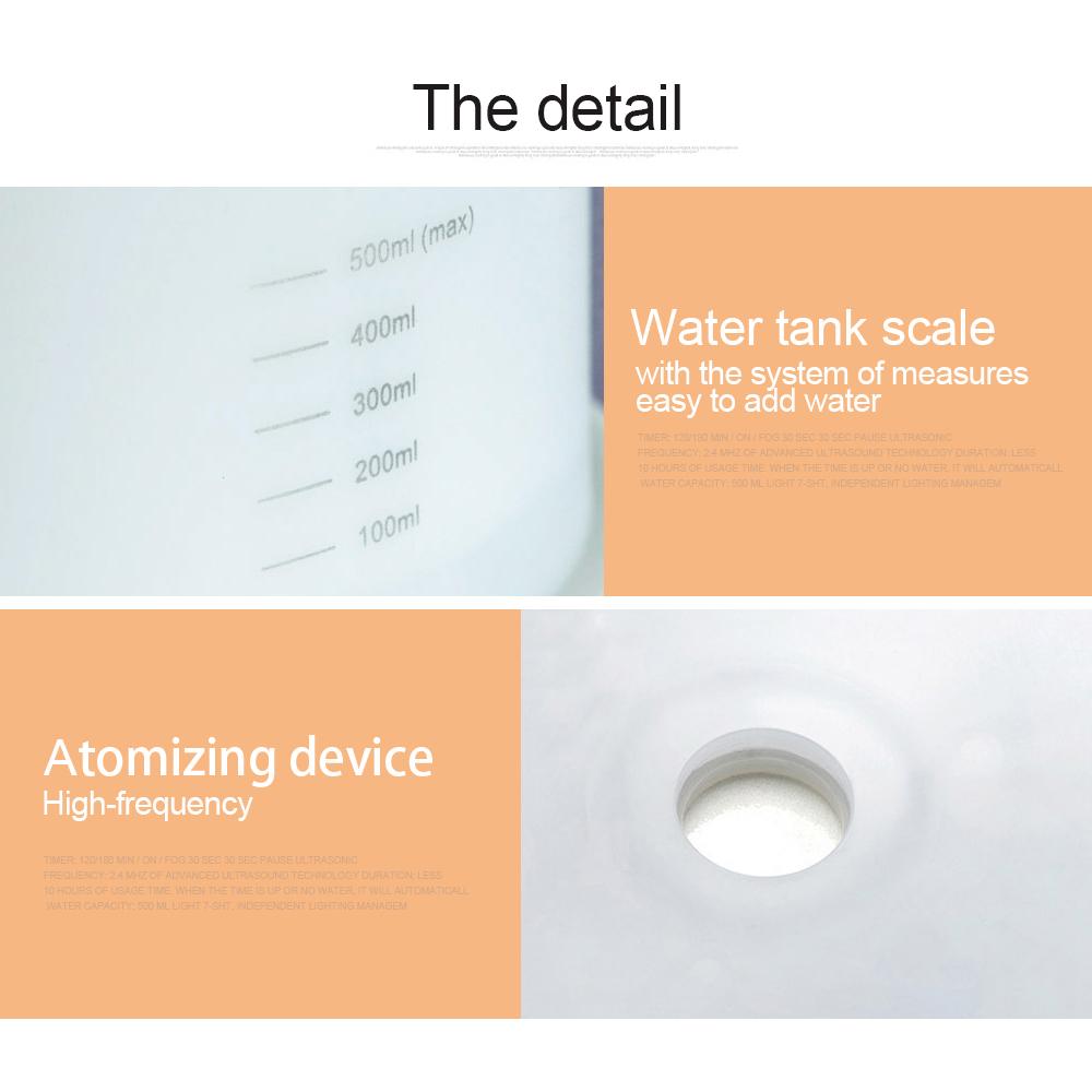 Flame Mist Aroma Diffuser with Timer – Jellyfish Humidifier